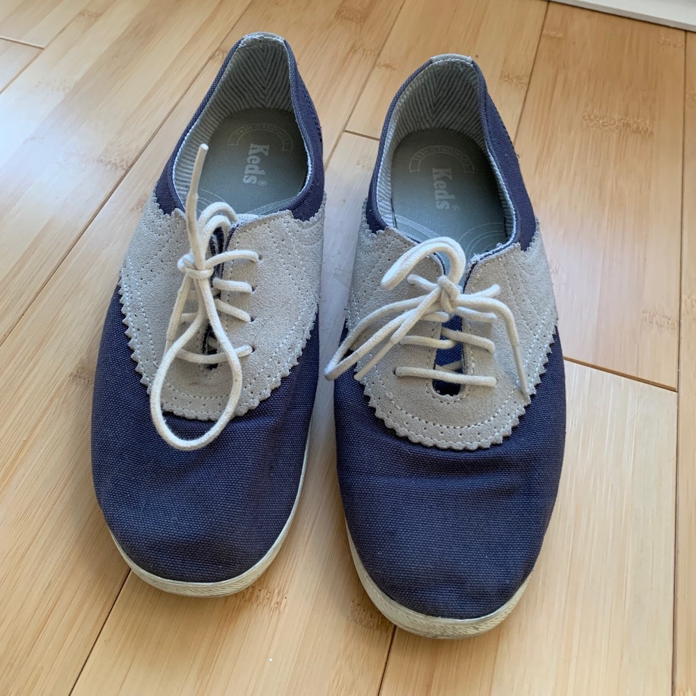 Keds Champion Saddle Canvas and Suede shoes.